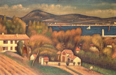 St Tropez, 1925 by Mark Gertler